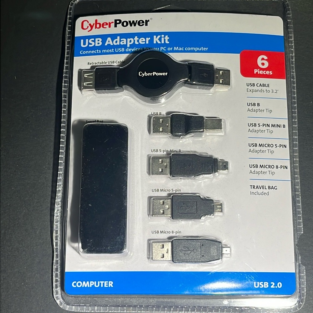 Cyber Power USB Adapter Kit New Sealed